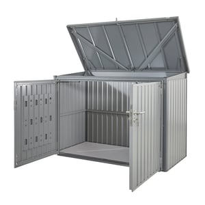 Bromley metal storage shed in Anthracite